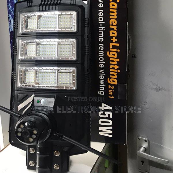 Led Solar Street Light With Outdoor CCTV Camera at 4g PTZ
