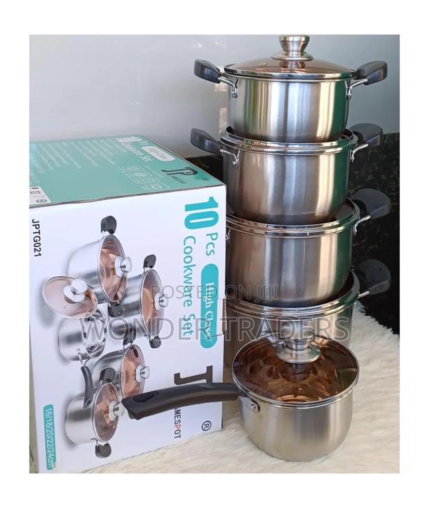 JP Jamesport Heavy Duty 10PCS Stainless Steel Pot Set - main view
