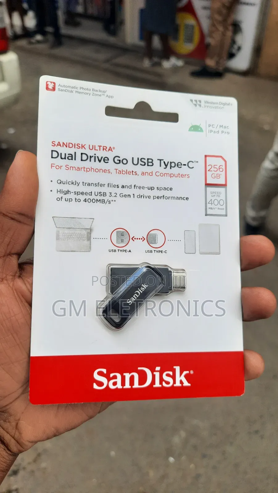 Original 256gb Dual Drive Go Usb Type-C[Otg]