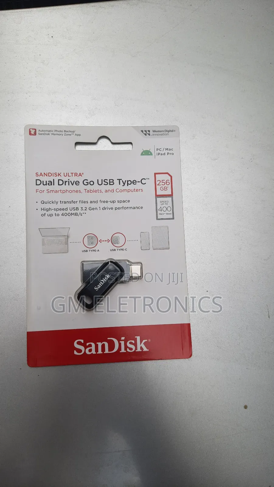 256gb Sandisk Ultra Dual Drive Go Usb Type-c.Flash Drive