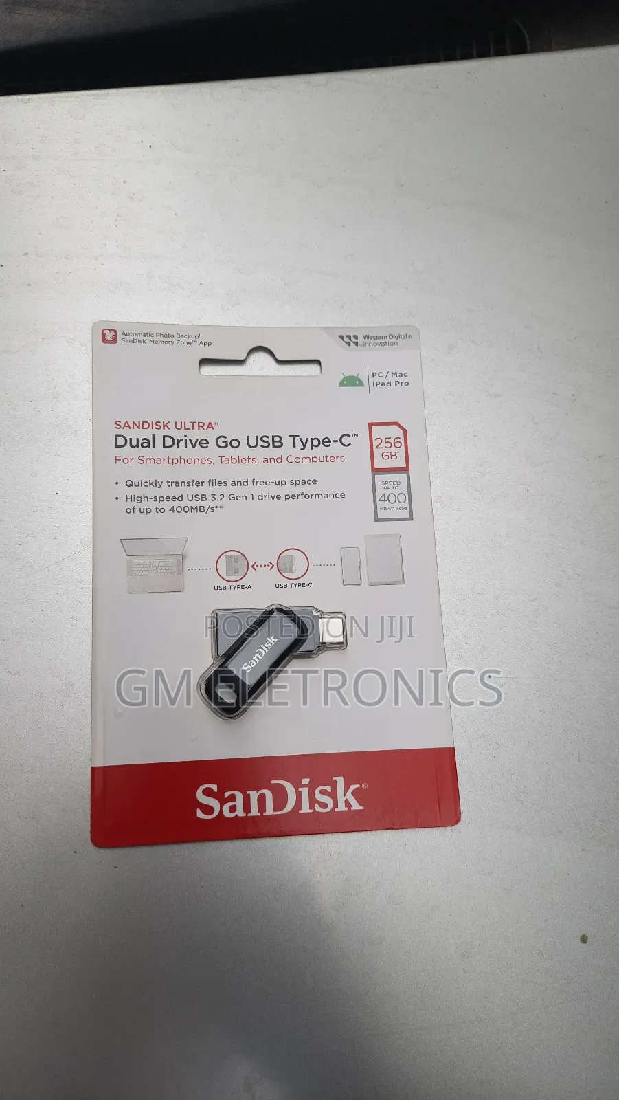 256gb Sandisk Ultra Dual Drive Go Usb Type-c.Flash Drive
