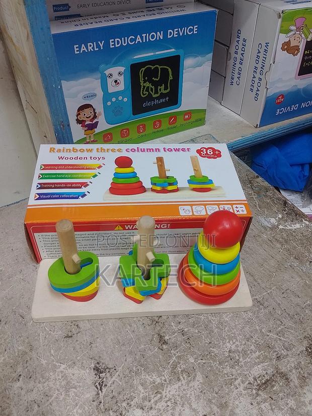 Rainbow Tower 3 Column for Kids 3yrs + - main view