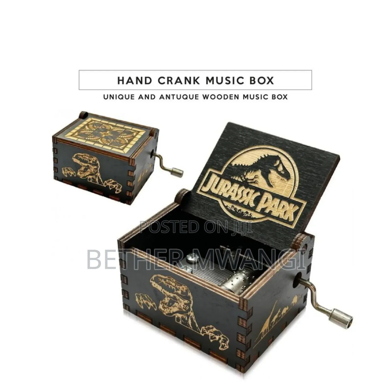 Hand Crank Music Box in Kenya