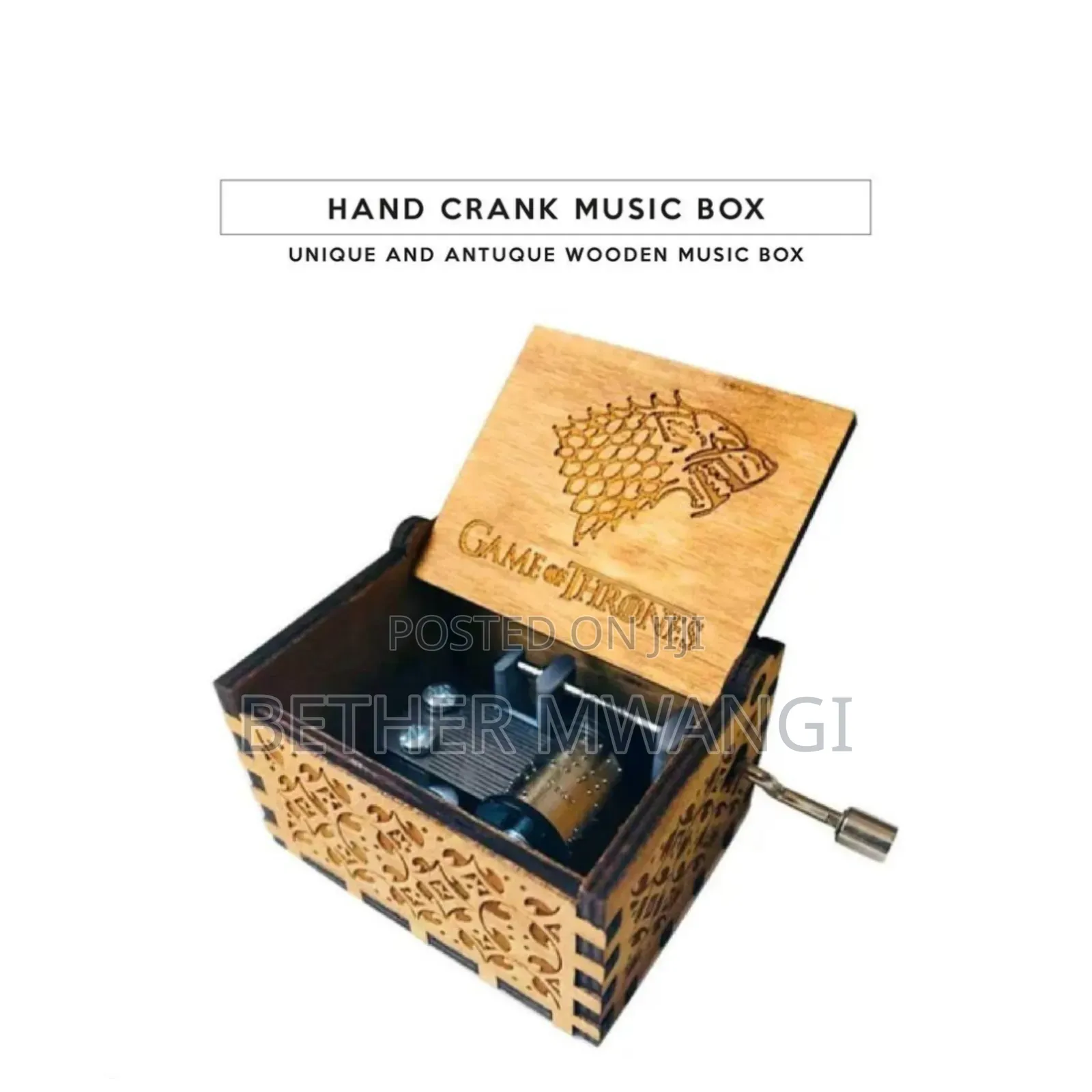 Hand Crank Music Box in Kenya