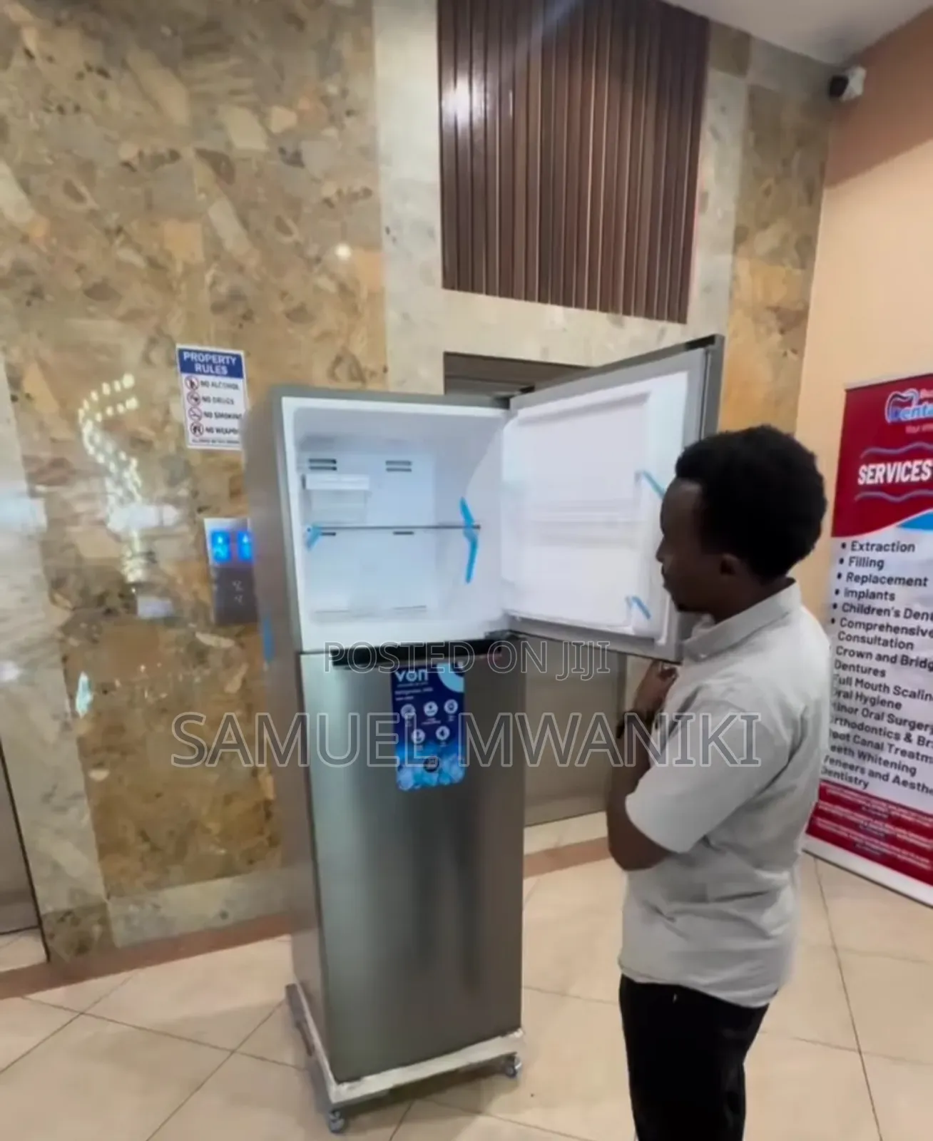 Von DOUBLE DOOR Fridge 248 Liters No Frost