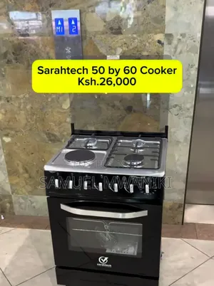Sarahtech 3 Gas + 1 Hotplate Cooker Electric Oven 60 by 50
