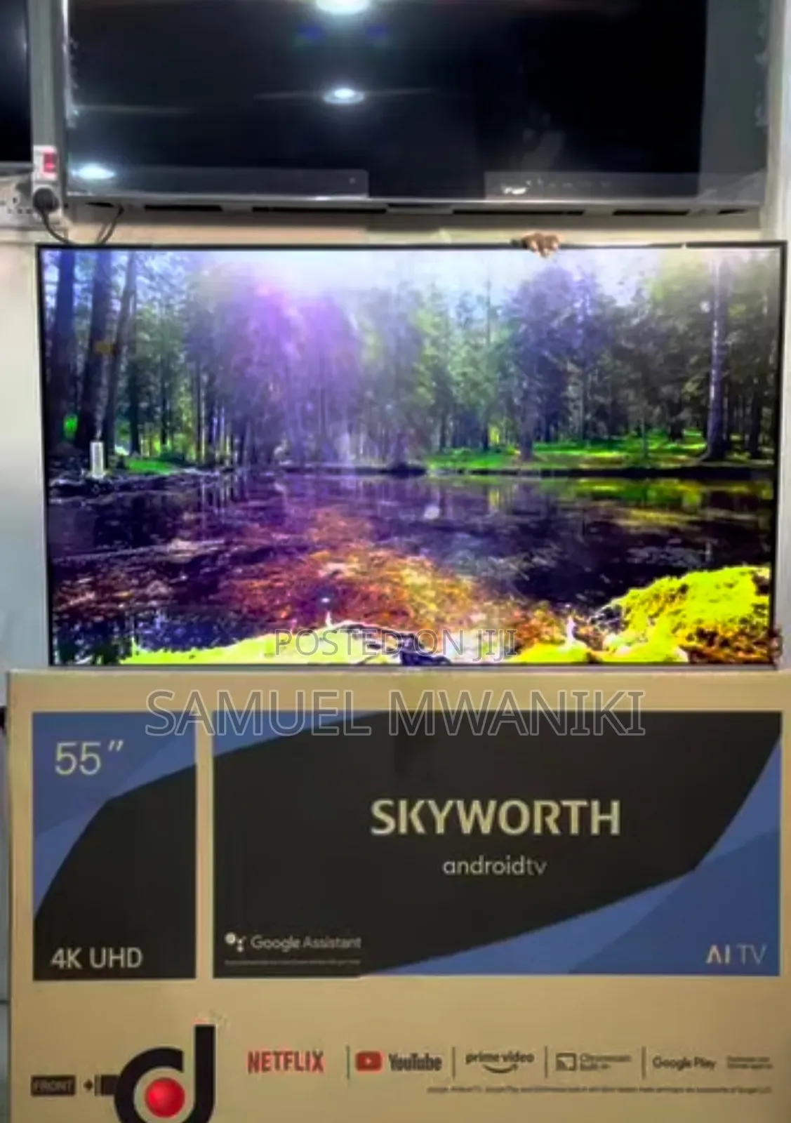 Skyworth 55” Frameless Uhd Smart Android Tv Voice Command