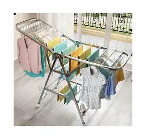 Outdoor Laundry Drying Rack - Metallic