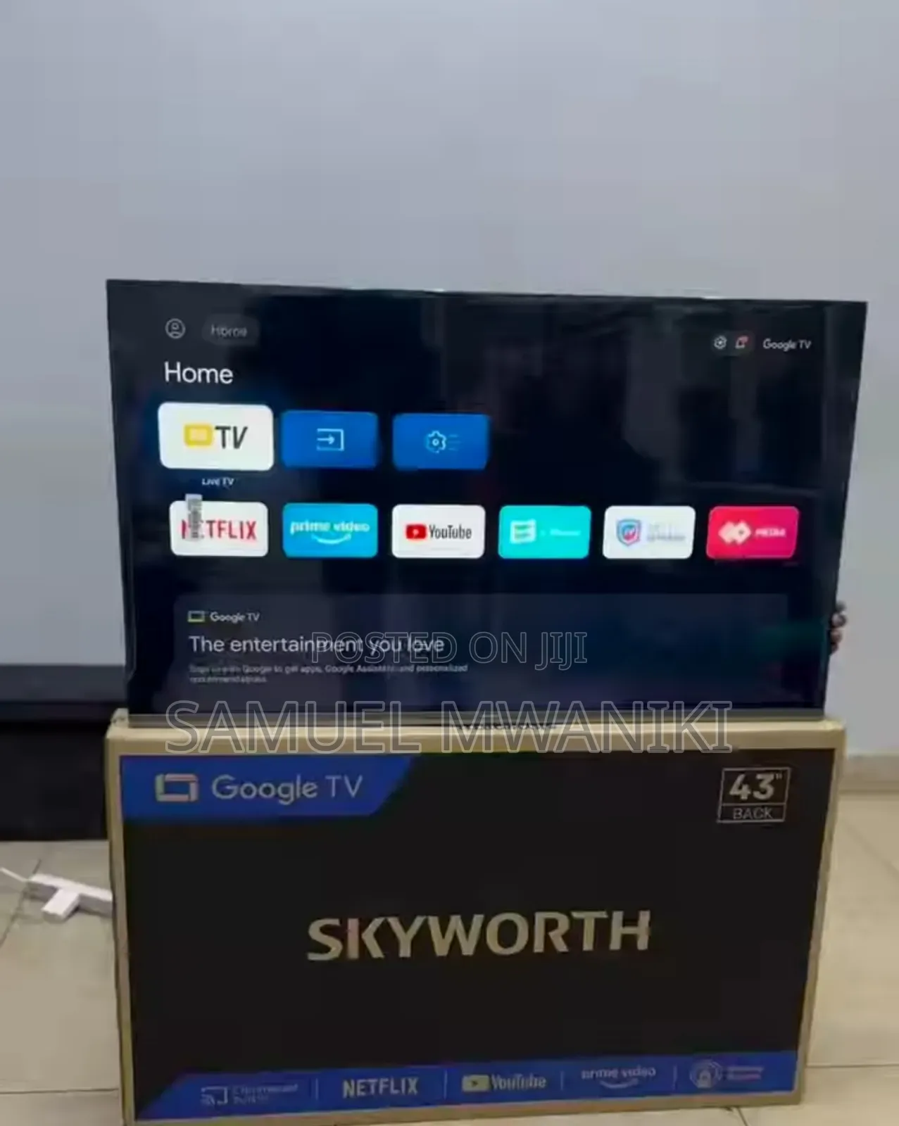 Skyworth 43" FHD Display Smart Google Tv - Voice Command