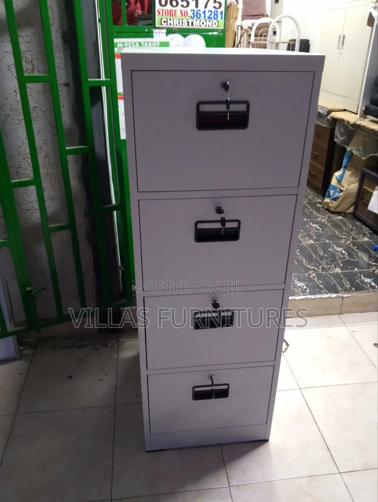 Steel 4 Drawer File Cabinet