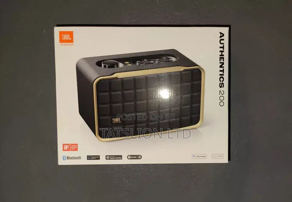 JBL Authentics 200 Smart Speaker - Black