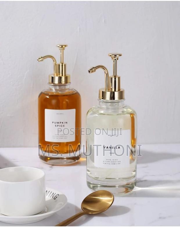 *2 Pc Set Coffee Syrup Dispenser + Bamboo Tray - thumbnail 5