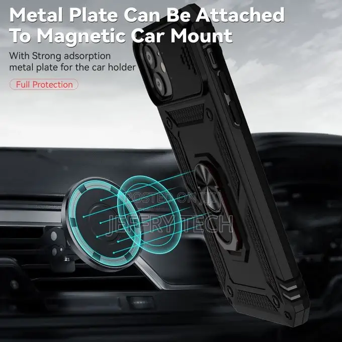 iPhone 11 Case, Heavy Duty Protective Case With Ring Kicksta