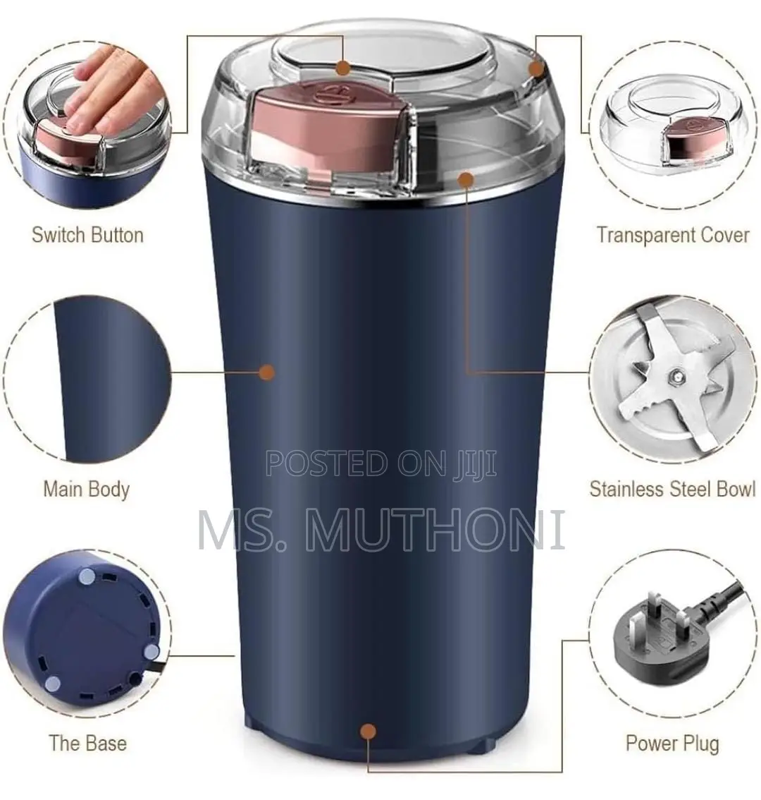 Quality *300W 8 Blade Mini Grinder Multifunctional Grinder