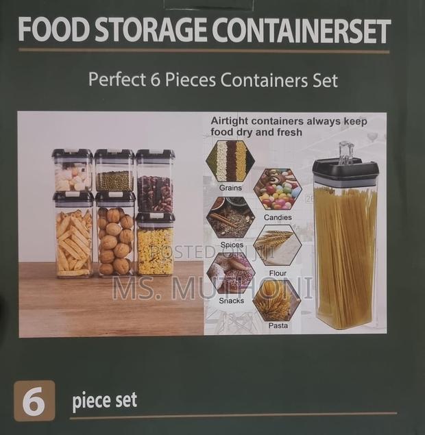 Acrylic 6pc Air Tight Food Storage Container Se - thumbnail 4