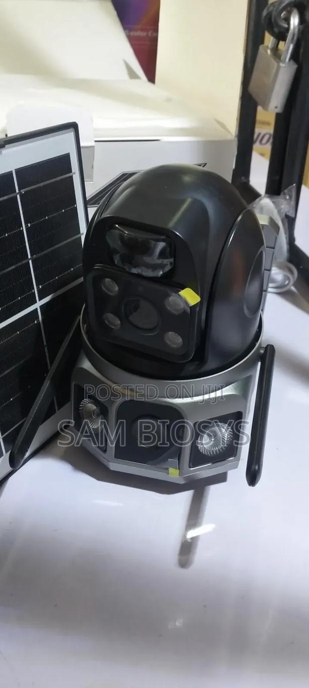 Dual Len's Solar Powered Camera - main view