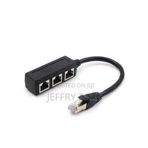 3 in 1 RJ45 Splitter LAN Ethernet Network RJ45 Connector Ext