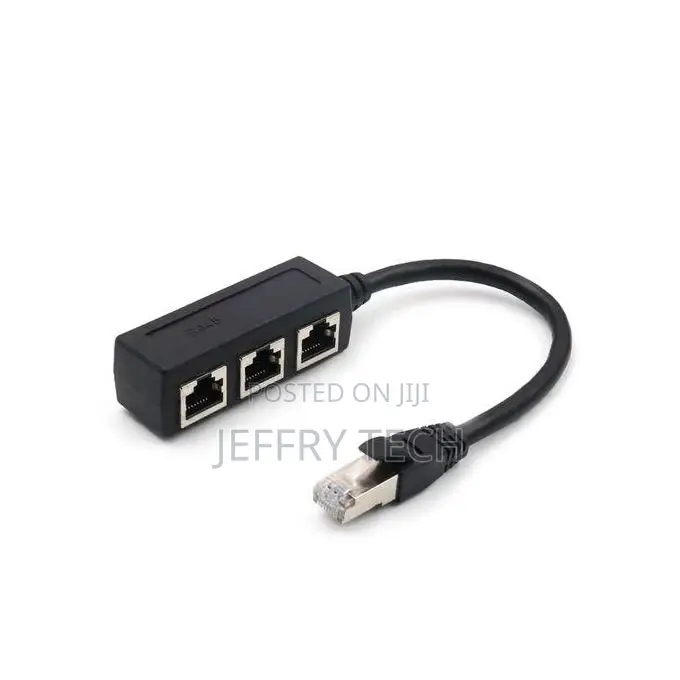 3 in 1 RJ45 Splitter LAN Ethernet Network RJ45 Connector Ext