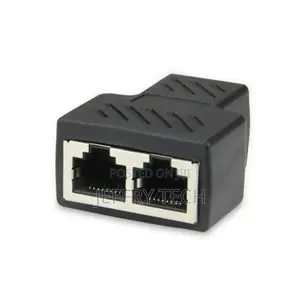 2019 RJ45 Splitter Adapter 1 to 2 Dual Female Port CAT5/CAT