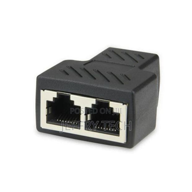 2019 RJ45 Splitter Adapter 1 to 2 Dual Female Port CAT5/CAT