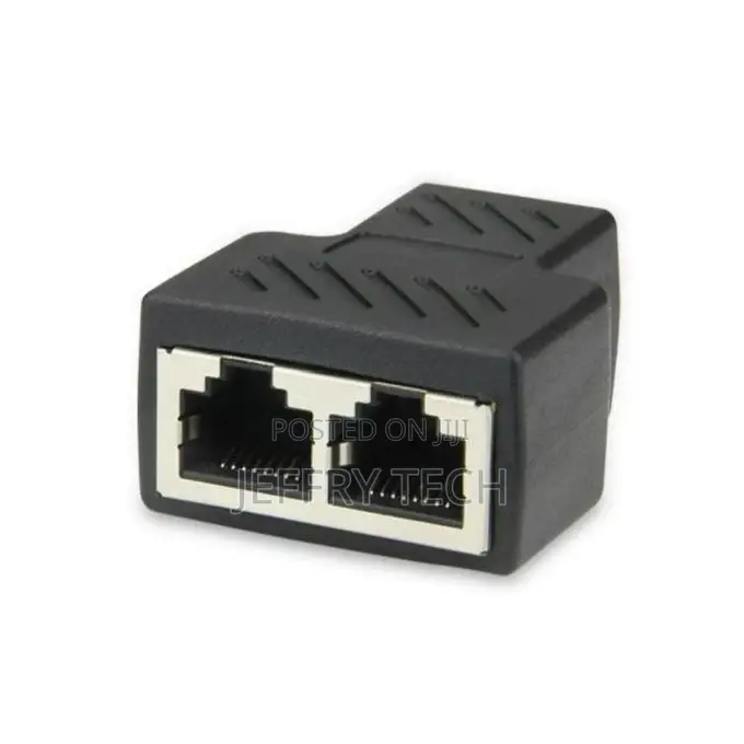 2019 RJ45 Splitter Adapter 1 to 2 Dual Female Port CAT5/CAT