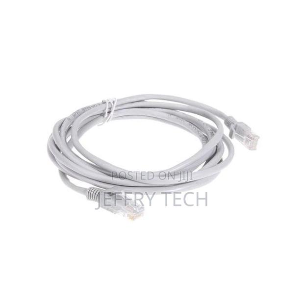 30m Gray Cat6 Ethernet Cable Rj45 + Dc Power CCTV Network La