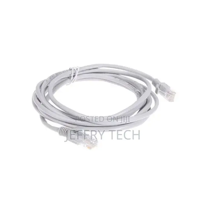 30m Gray Cat6 Ethernet Cable Rj45 + Dc Power CCTV Network La