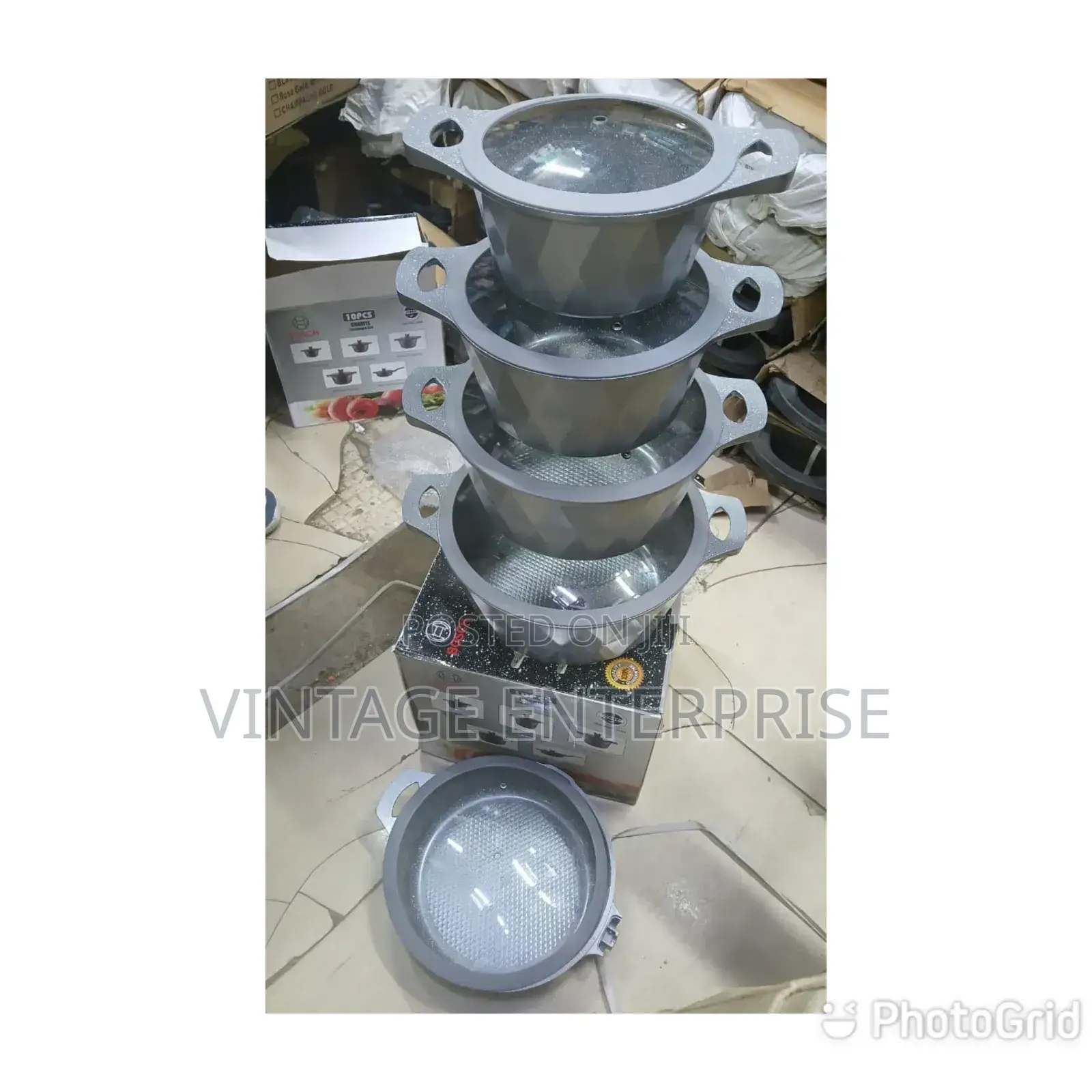 Diamond 10pcs Silicon Bosch Cookware Set