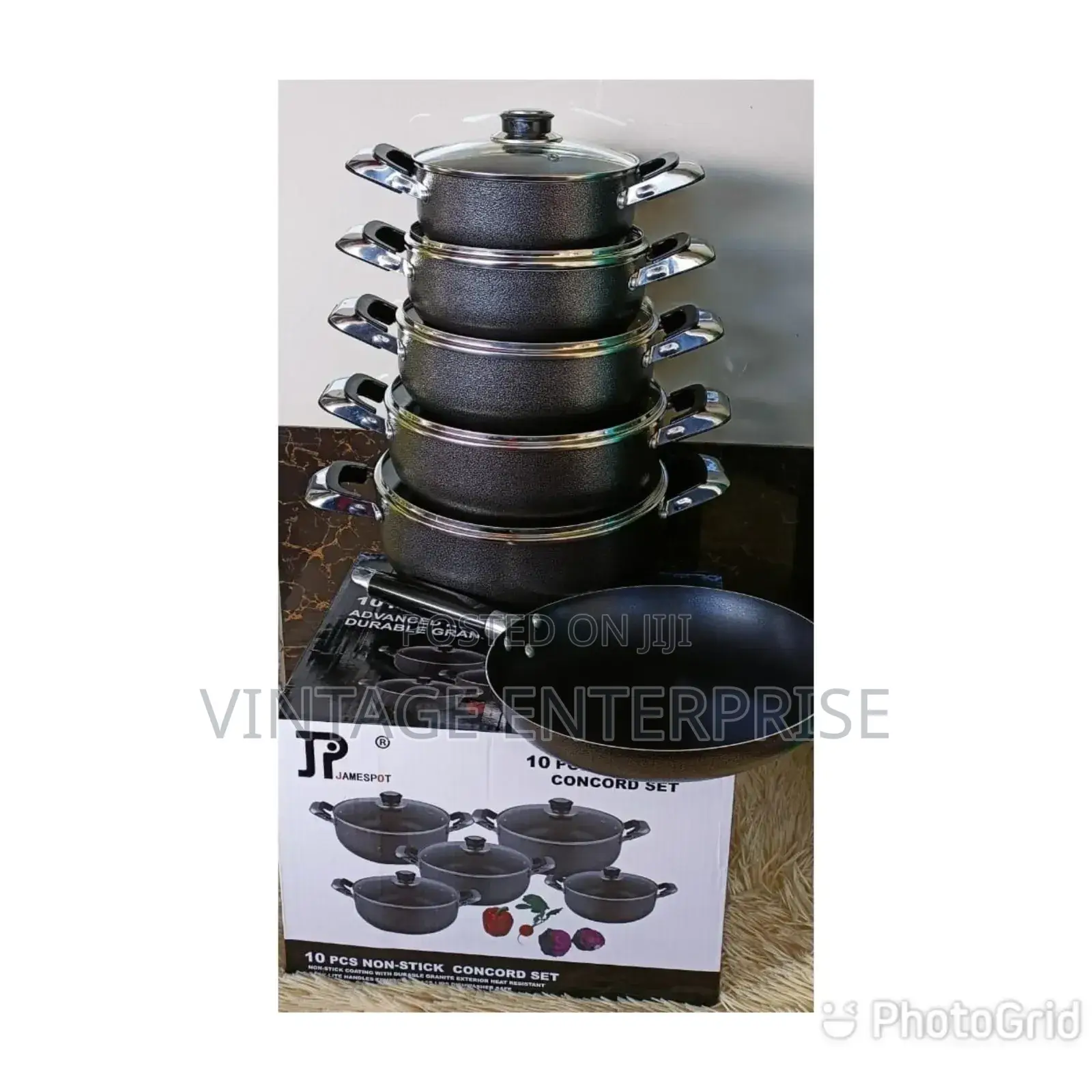 10pcs Jp Non- Stick Cookware Set