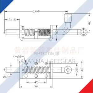 Truck Trailer Slide Bolt Latches Door Latch Hinge