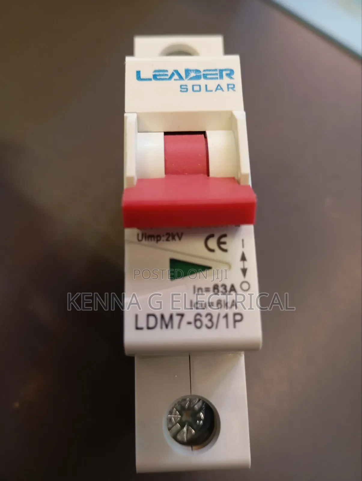 DC Circuit Breaker Single Pole 63A