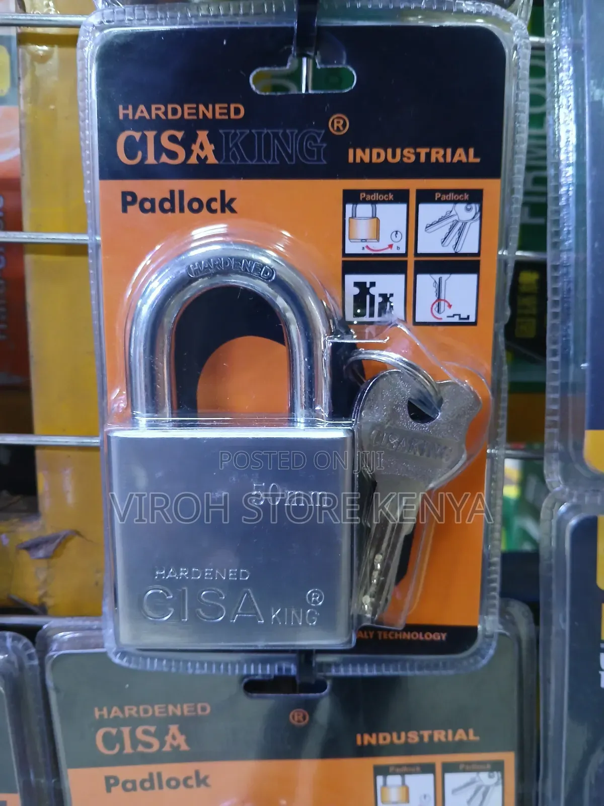 Hardened Cisa King Padlock 50mm Padlock