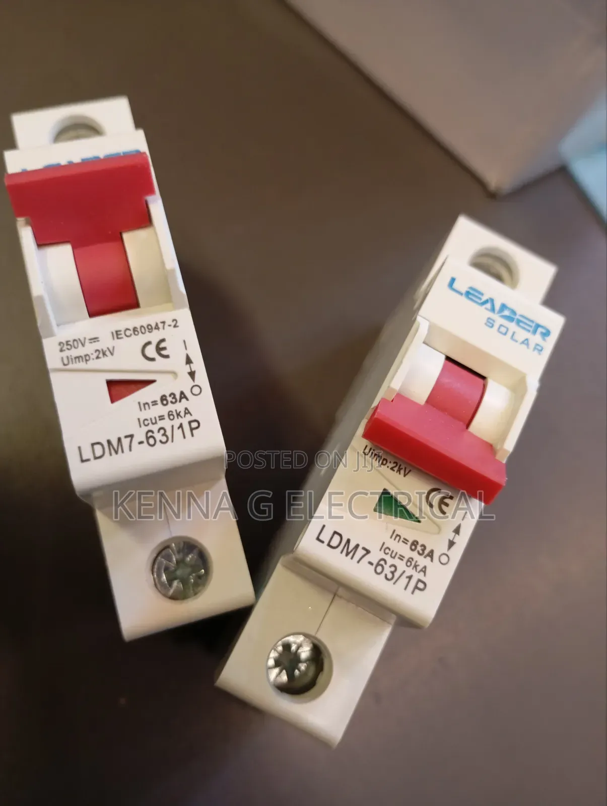 DC250V 6KA MCB 63A Single Pole