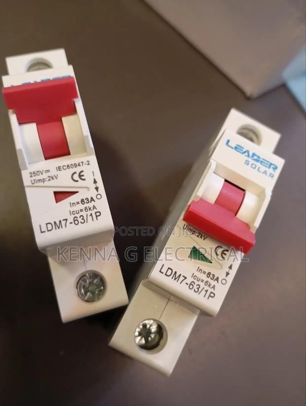DC250V 6KA MCB 63A Single Pole