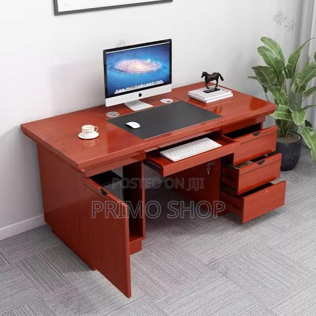Executive Mahogany Table; 1.4 Meters Executive Office Desk - main view