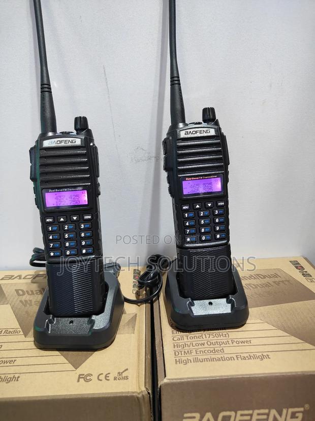 Two Way Radio Dual PTT Handheld Uv 82 Boefeng 2 Pack.