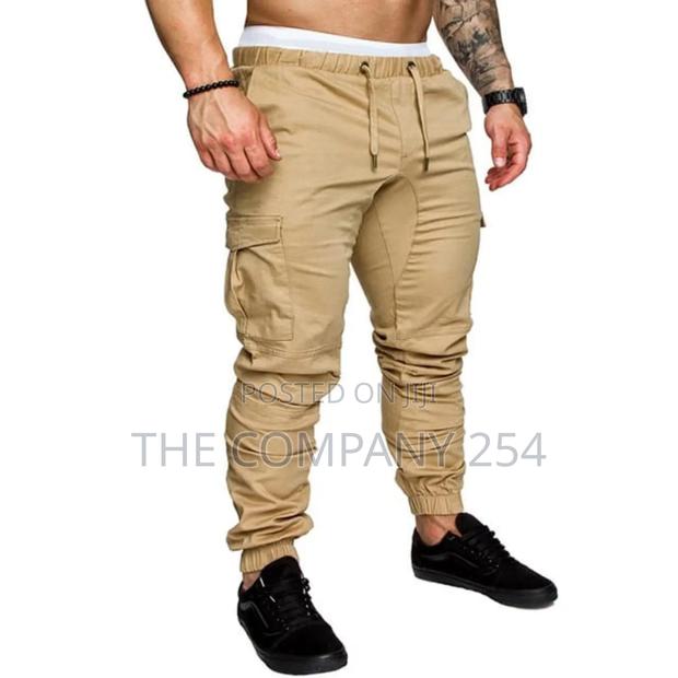 Open Bottom and Closed Bottom Slim Cargo Pants - main view