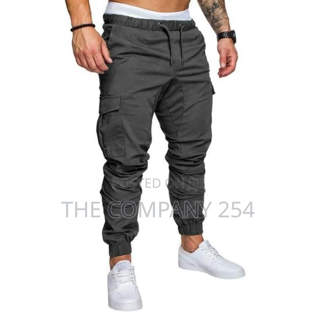 Open Bottom and Closed Bottom Slim Cargo Pants - thumbnail 2