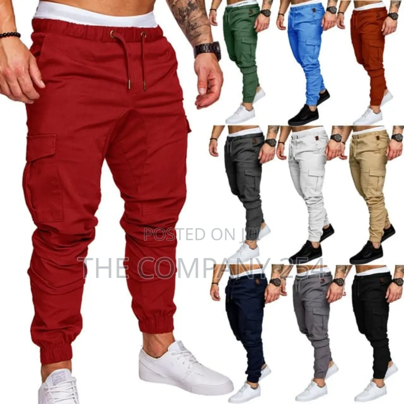 Open Bottom and Closed Bottom Slim Cargo Pants