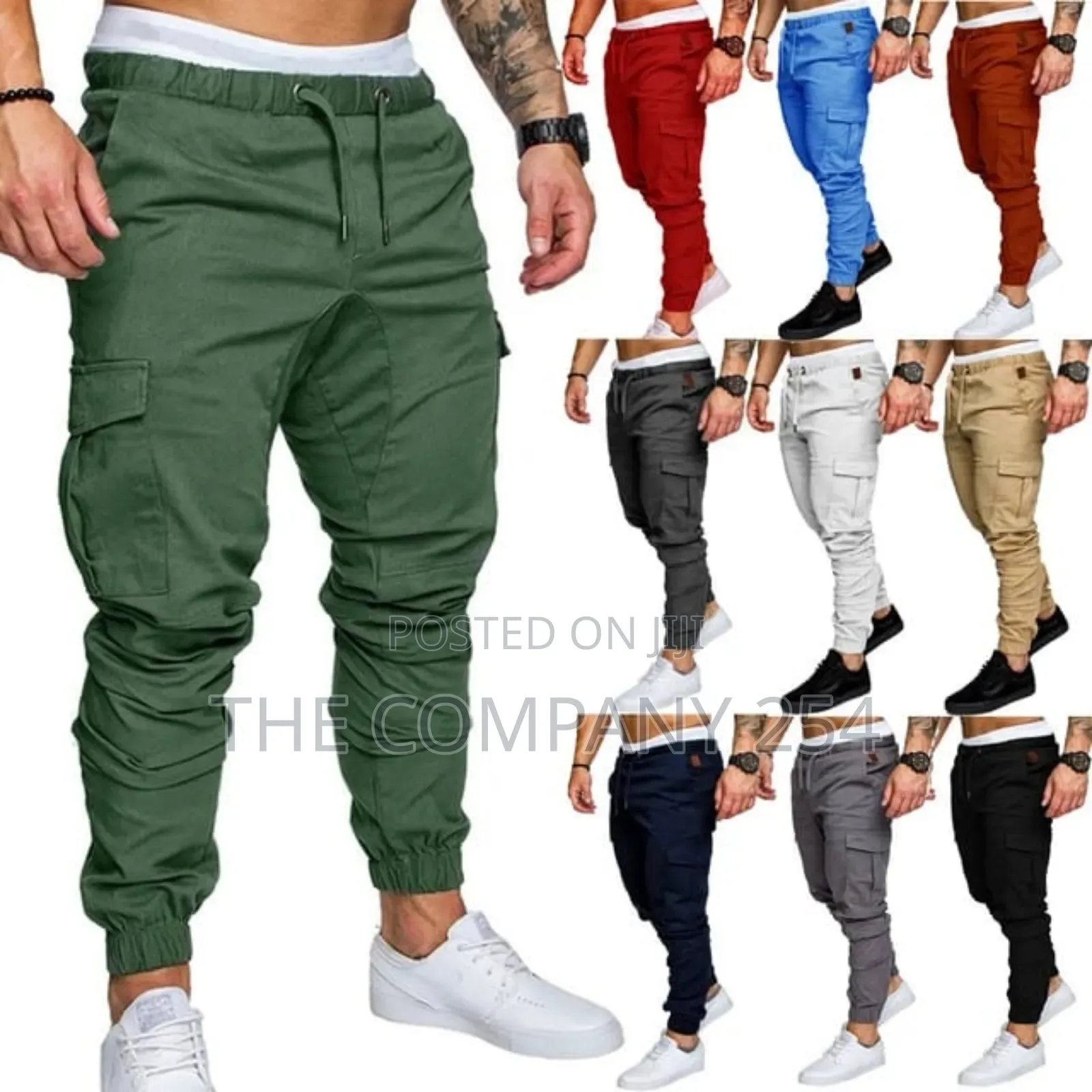 Open Bottom and Closed Bottom Slim Cargo Pants