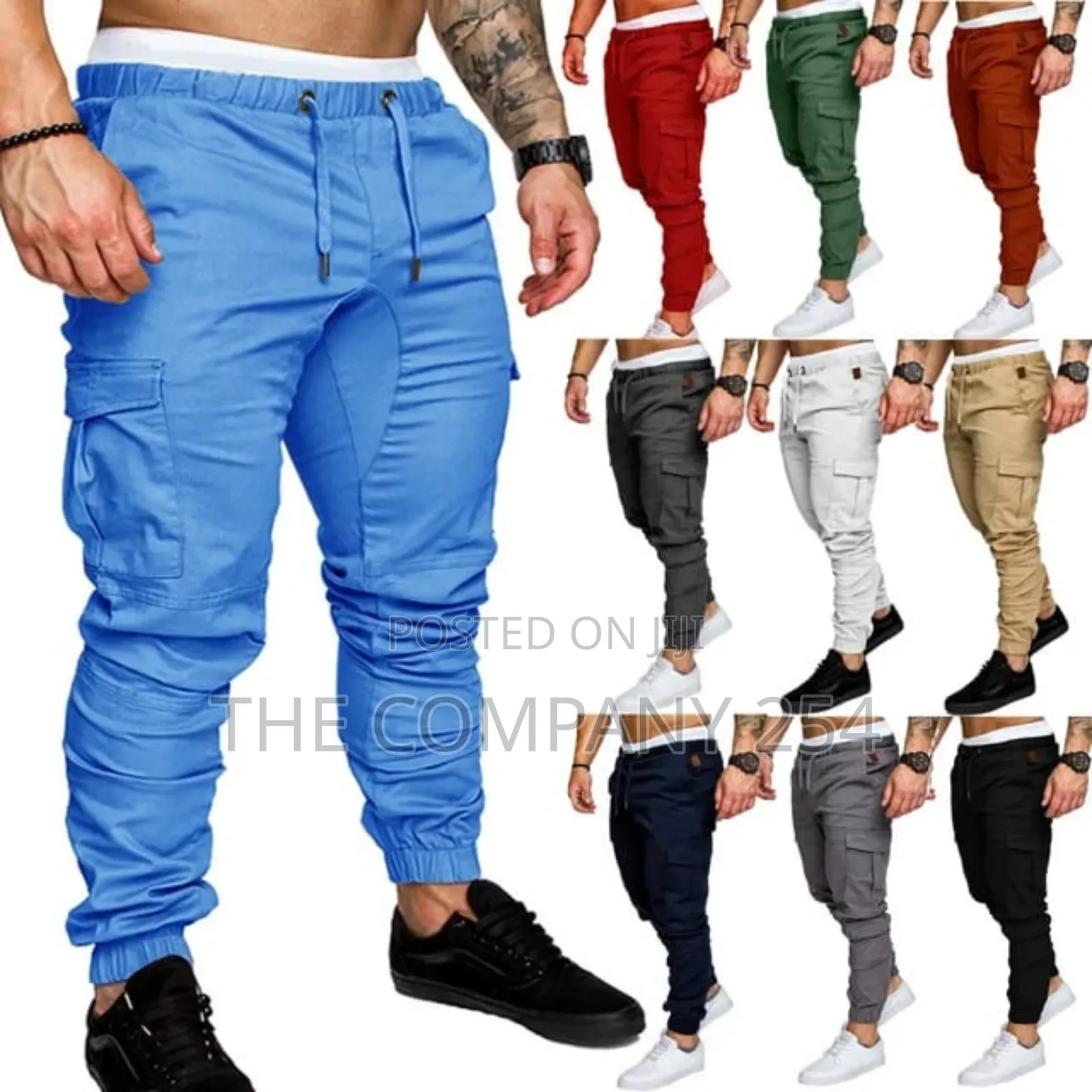 Open Bottom and Closed Bottom Slim Cargo Pants