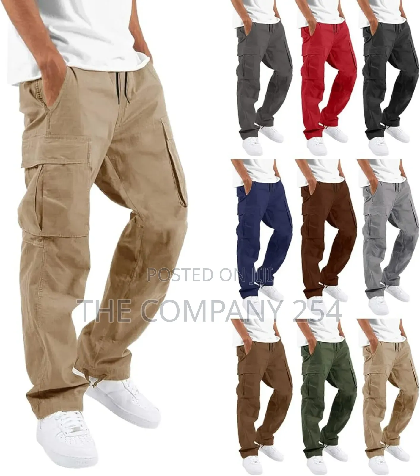 Open Bottom and Closed Bottom Slim Cargo Pants