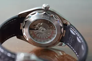 Omega Globemaster Black Rubber Straps