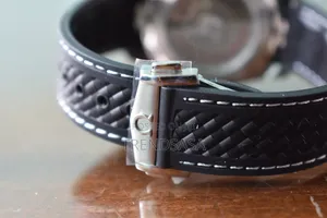 Omega Globemaster Black Rubber Straps