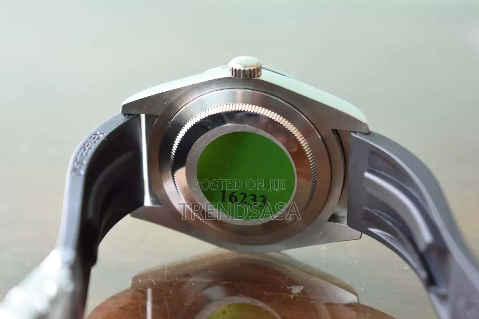 Rolex Skydweller Silver Black Rubber Straps