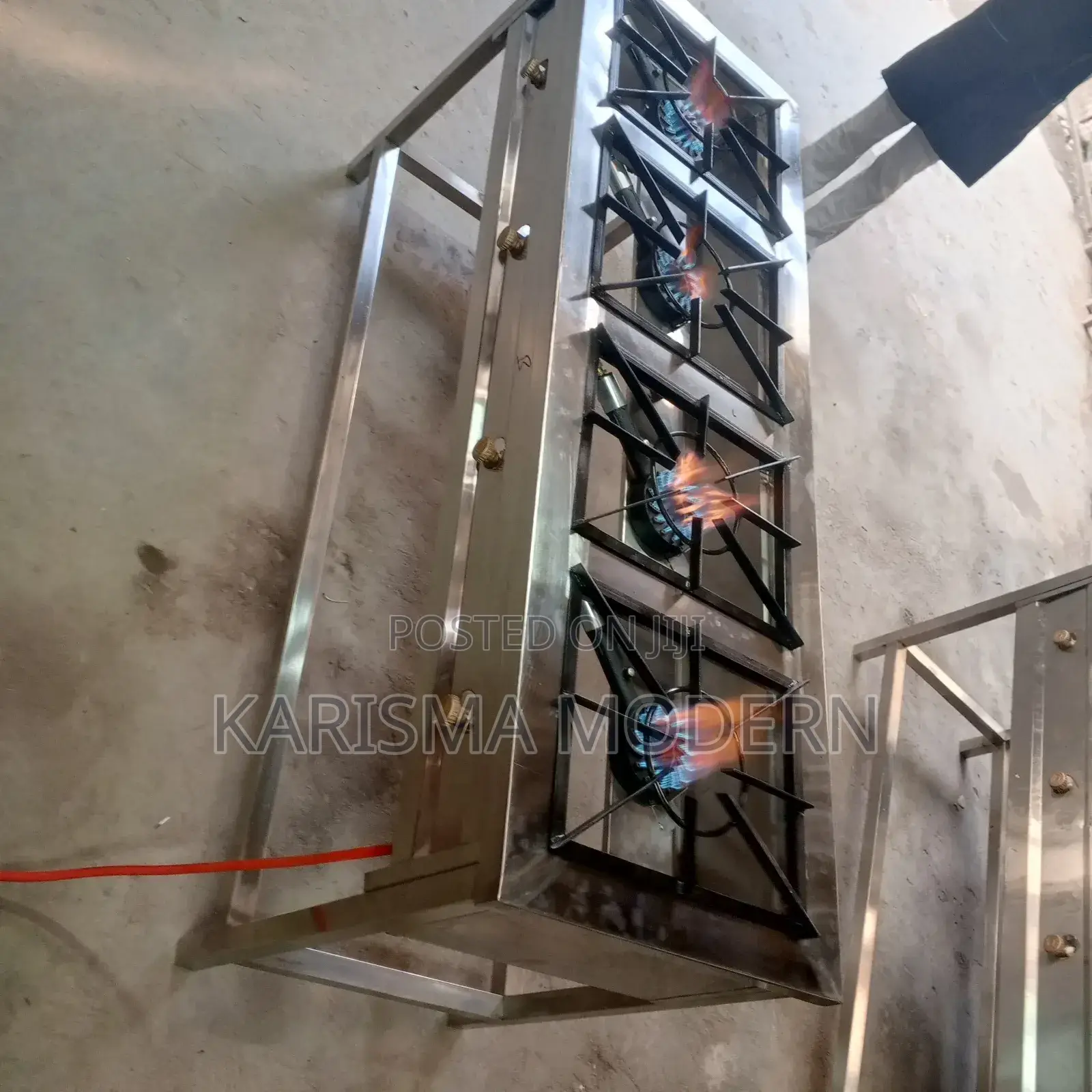 Man Made Stainless Steel Four Burner Gas Cooker