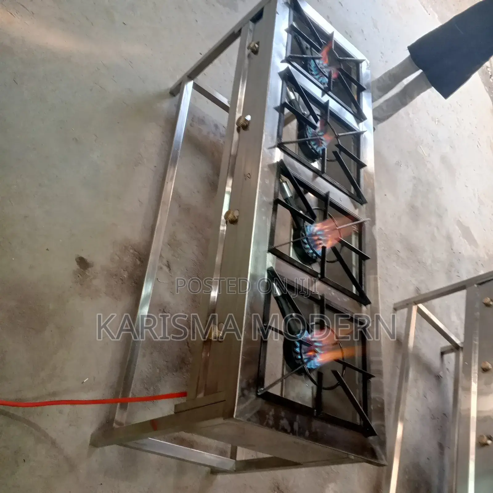 Man Made Stainless Steel Four Burner Gas Cooker