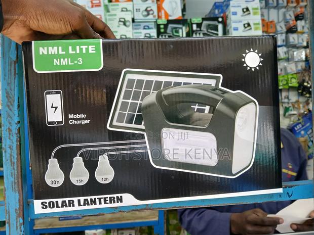 NML 3 Solar Lighting Emergency Lamp 3 Bulbs - main view