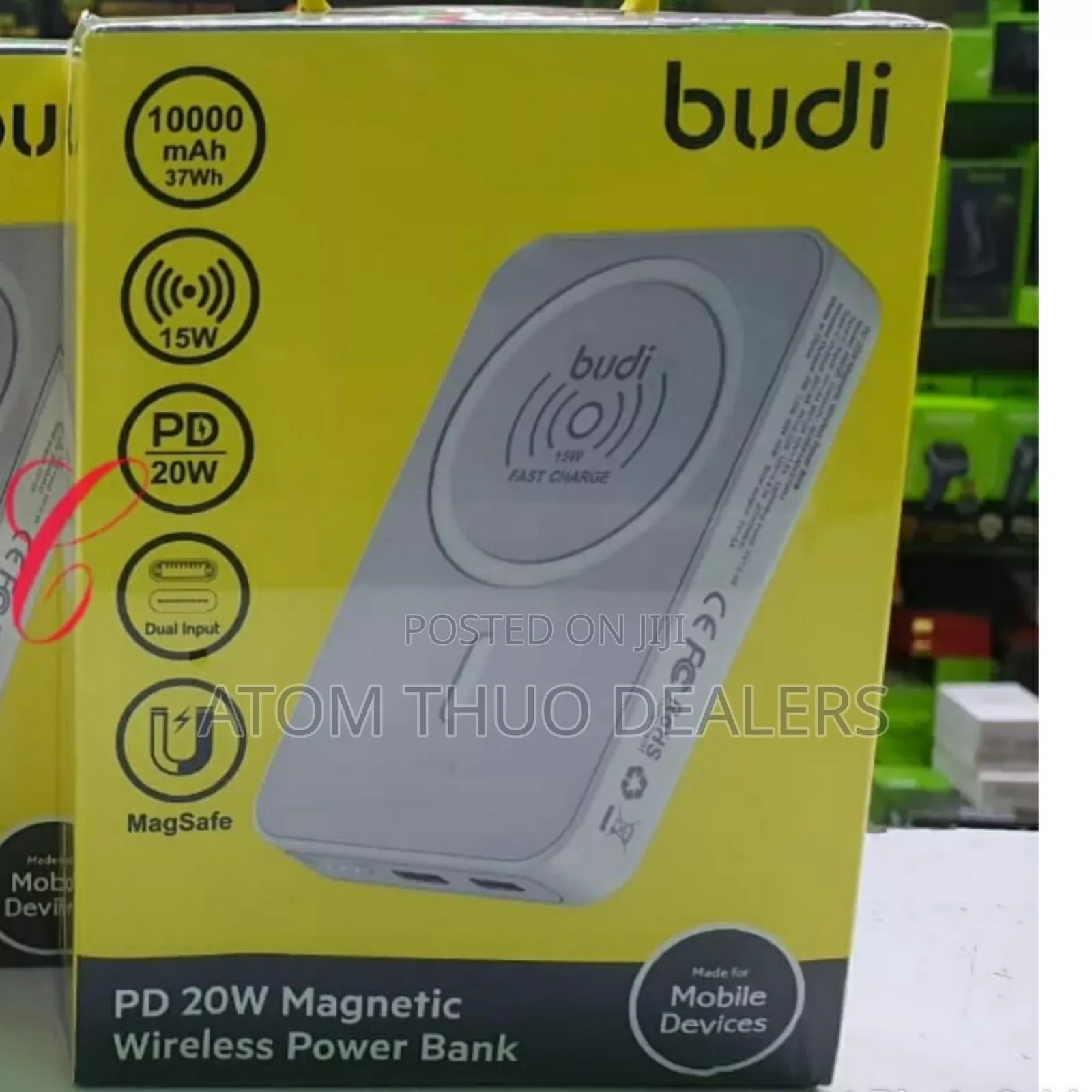 Budi PB081W PD 20W Magnetic Wireless Powerbank With Type C