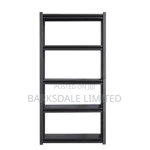Shelves Metal Adjustable Storage 5-tier 90*40*180cm Black